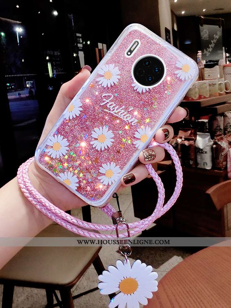 Étui Huawei Mate 30 Pro Ornements Suspendus Tendance Téléphone Portable Quicksand Luxe Petite Margue