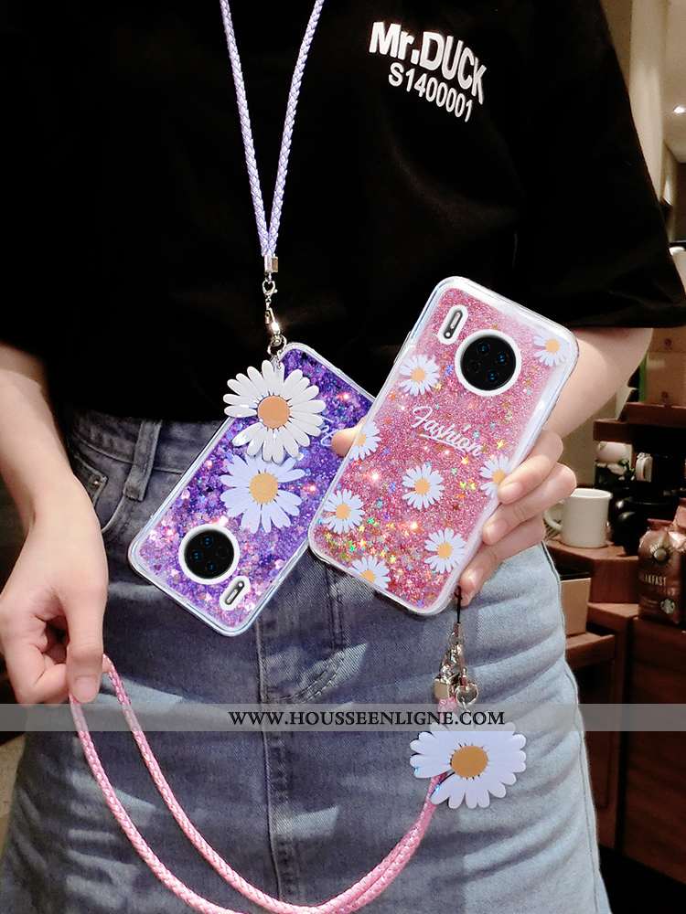 Étui Huawei Mate 30 Pro Ornements Suspendus Tendance Téléphone Portable Quicksand Luxe Petite Margue