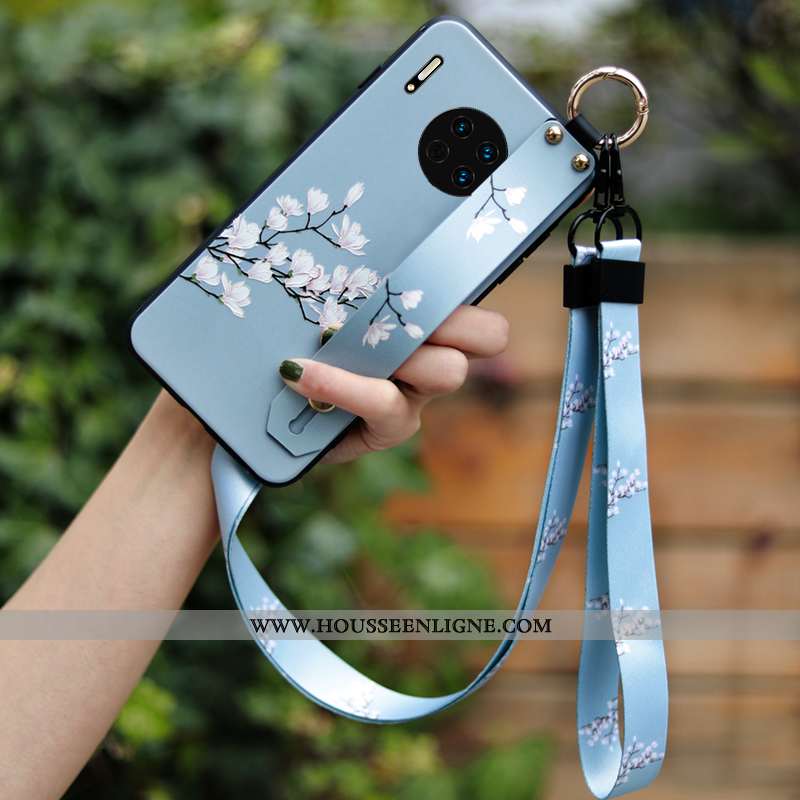 Étui Huawei Mate 30 Pro Personnalité Créatif Téléphone Portable Bleu Légère Frais Mode