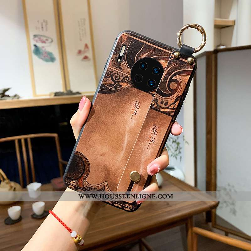 Étui Huawei Mate 30 Pro Personnalité Créatif Téléphone Portable Bleu Légère Frais Mode
