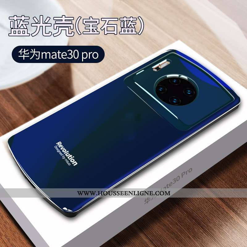 Étui Huawei Mate 30 Pro Silicone Protection Incassable Tendance Net Rouge Bleu Téléphone Portable Ro