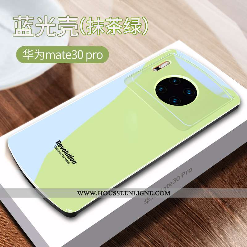 Étui Huawei Mate 30 Pro Silicone Protection Incassable Tendance Net Rouge Bleu Téléphone Portable Ro