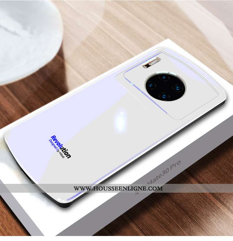 Étui Huawei Mate 30 Pro Silicone Protection Incassable Tendance Net Rouge Bleu Téléphone Portable Ro