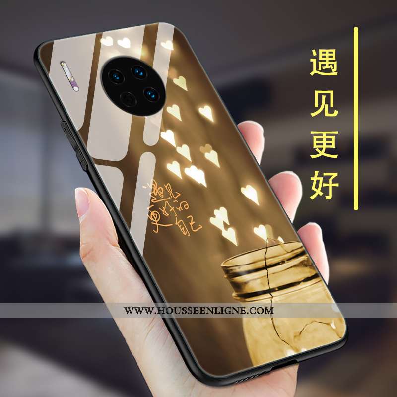Étui Huawei Mate 30 Pro Tendance Légère Coque Personnalité Délavé En Daim Silicone Rose