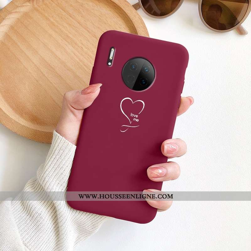Étui Huawei Mate 30 Silicone Mode Charmant Bleu Fluide Doux Frais Amoureux