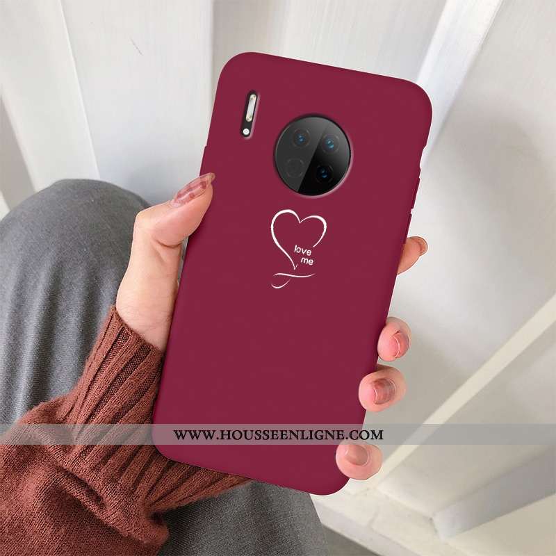 Étui Huawei Mate 30 Silicone Mode Charmant Bleu Fluide Doux Frais Amoureux