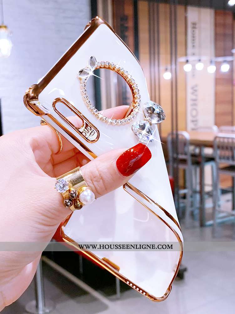 Étui Huawei Mate 30 Strass Créatif Coque Rose Fluide Doux Protection