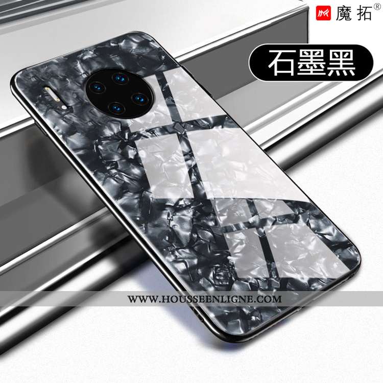 Étui Huawei Mate 30 Verre Ornements Suspendus Coque Tempérer Tout Compris Créatif Incassable Rose