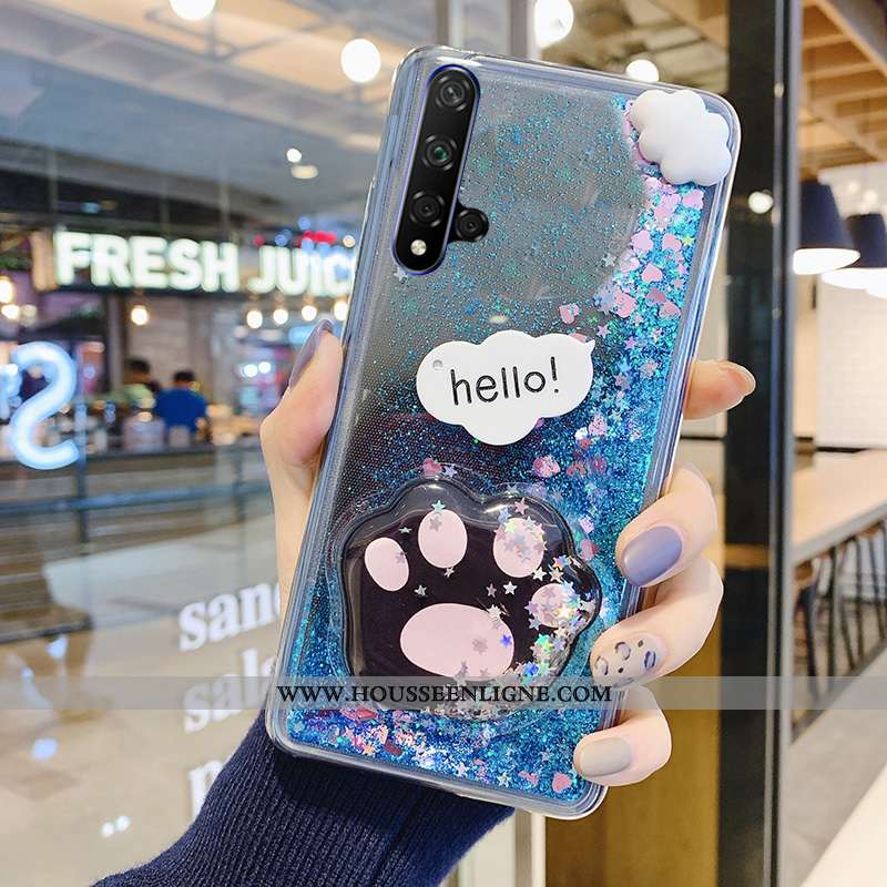 Étui Huawei Nova 5t Fluide Doux Mode Jeunesse Violet Téléphone Portable Rose Net Rouge