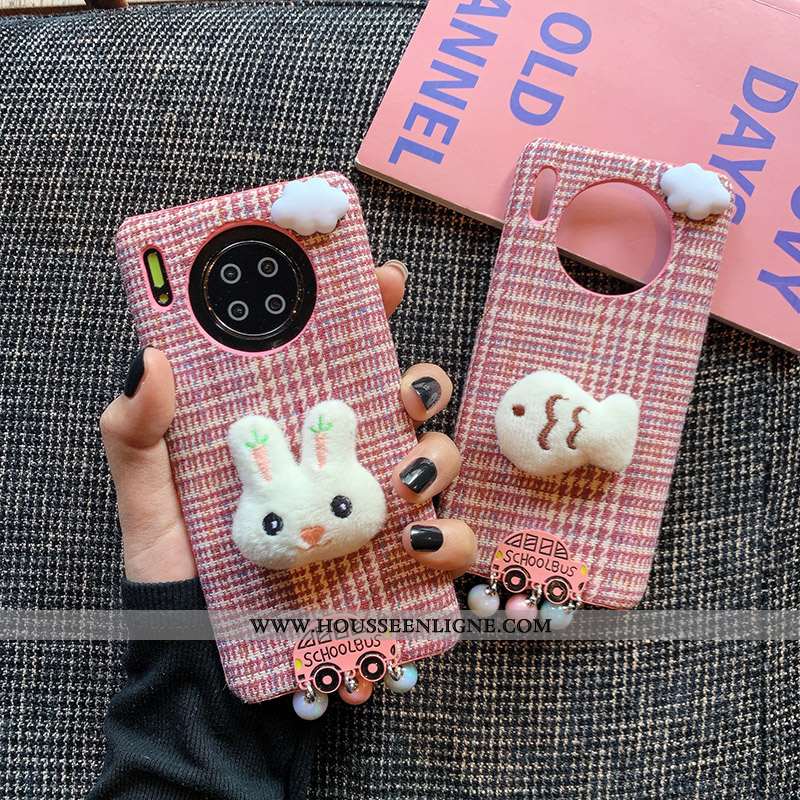 Étui Huawei Nova 5t Légère Dessin Animé Téléphone Portable Tendance Petit Rose Charmant