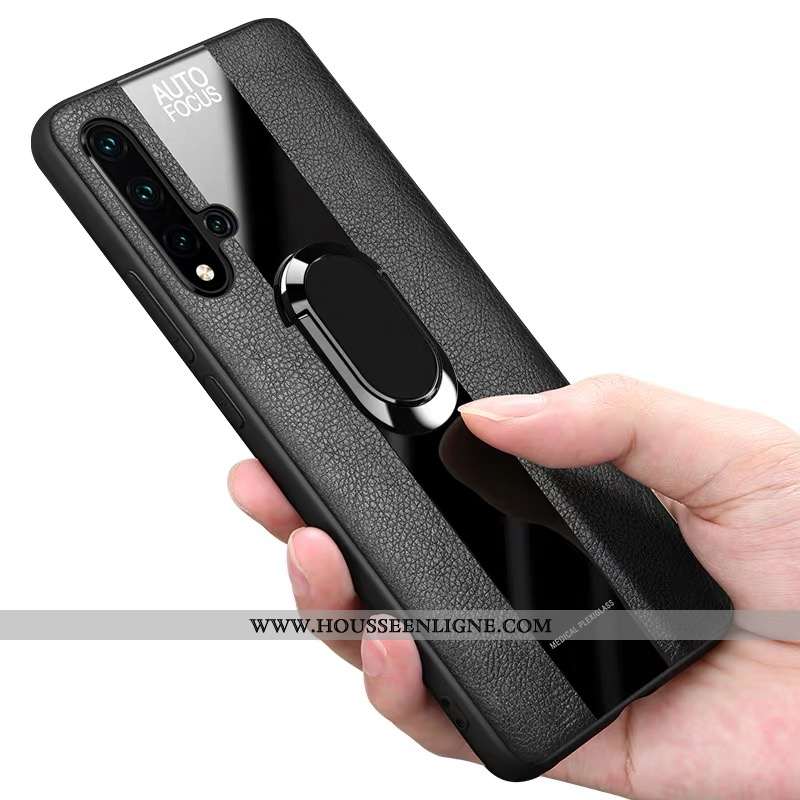 Étui Huawei Nova 5t Silicone Protection Noir Fluide Doux Tout Compris Incassable