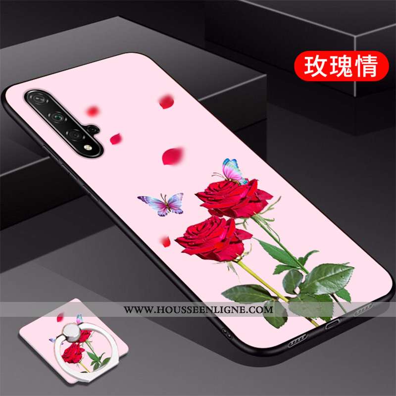 Étui Huawei Nova 5t Tendance Silicone Coque Téléphone Portable Bleu Protection