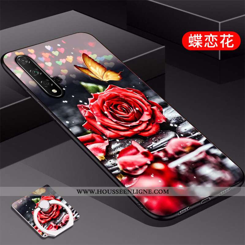 Étui Huawei Nova 5t Tendance Silicone Coque Téléphone Portable Bleu Protection