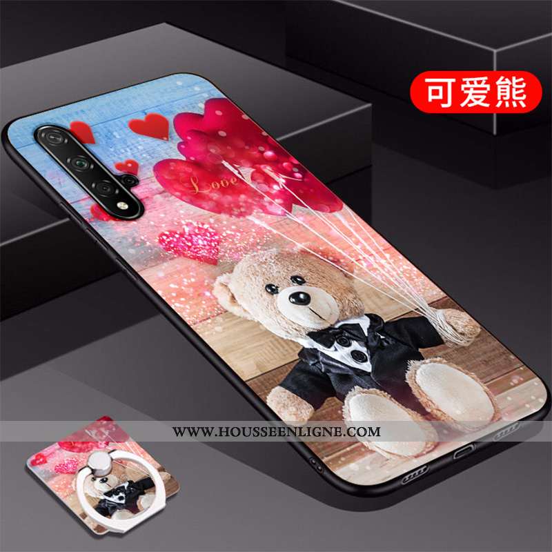 Étui Huawei Nova 5t Tendance Silicone Coque Téléphone Portable Bleu Protection