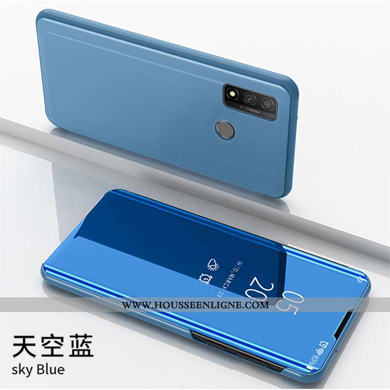 Étui Huawei P Smart 2020 Cuir Housse Blanc Téléphone Portable Coque Blanche