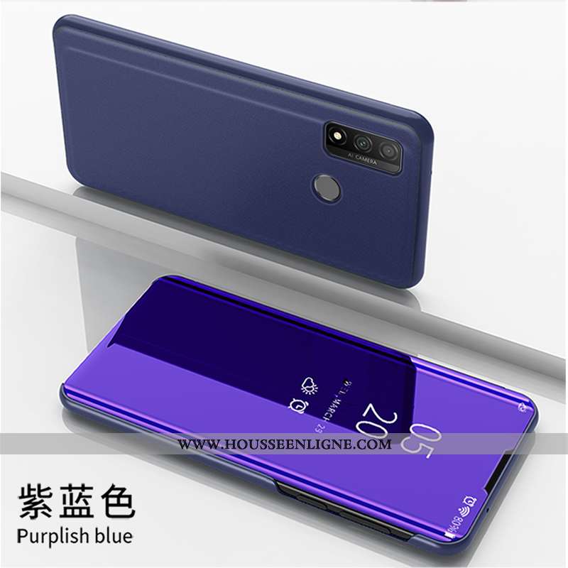Étui Huawei P Smart 2020 Cuir Housse Blanc Téléphone Portable Coque Blanche