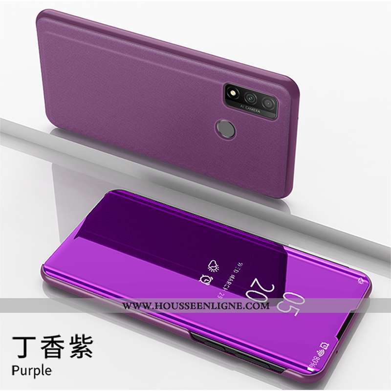 Étui Huawei P Smart 2020 Cuir Housse Blanc Téléphone Portable Coque Blanche