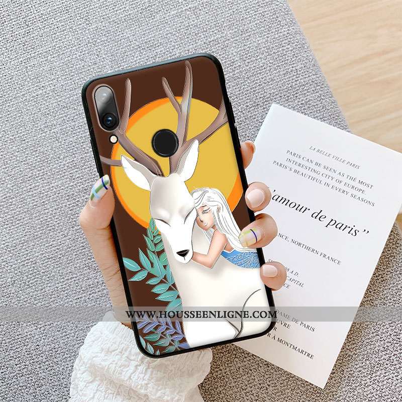 Étui Huawei P Smart 2020 Personnalité Créatif Protection Coque Fluide Doux Dimensionnel Silicone Ble