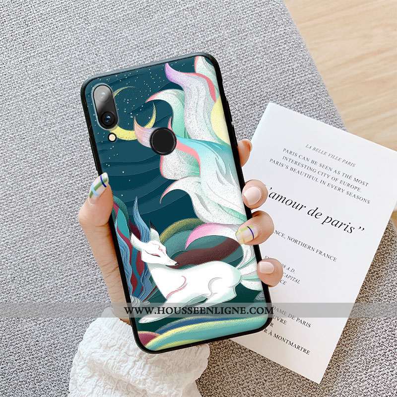 Étui Huawei P Smart 2020 Personnalité Créatif Protection Coque Fluide Doux Dimensionnel Silicone Ble