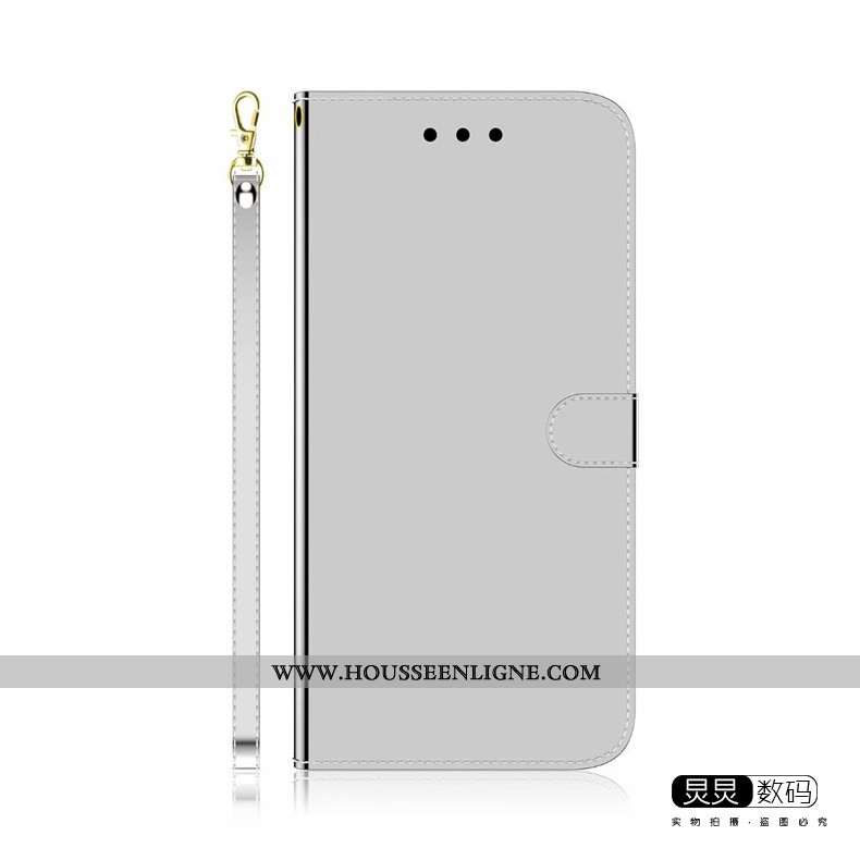 Étui Huawei P Smart 2020 Protection Tendance Cuir Coque Gris Téléphone Portable