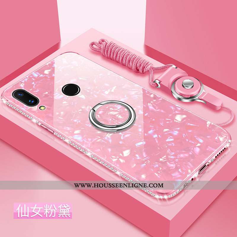 Étui Huawei P Smart 2020 Protection Verre Silicone Pu Rose Difficile