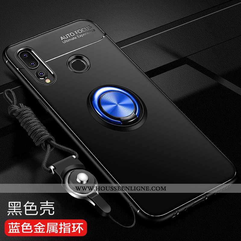 Étui Huawei P Smart+ 2020 Silicone Protection Incassable Tendance Fluide Doux Délavé En Daim Noir
