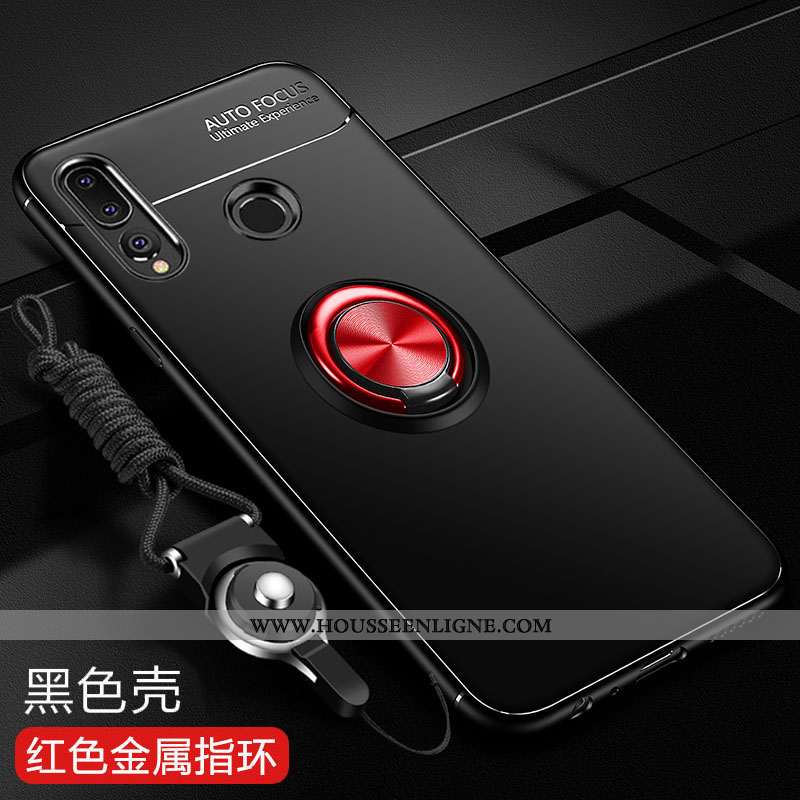 Étui Huawei P Smart+ 2020 Silicone Protection Incassable Tendance Fluide Doux Délavé En Daim Noir