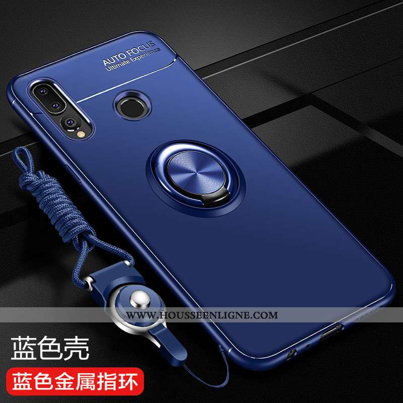 Étui Huawei P Smart+ 2020 Silicone Protection Incassable Tendance Fluide Doux Délavé En Daim Noir