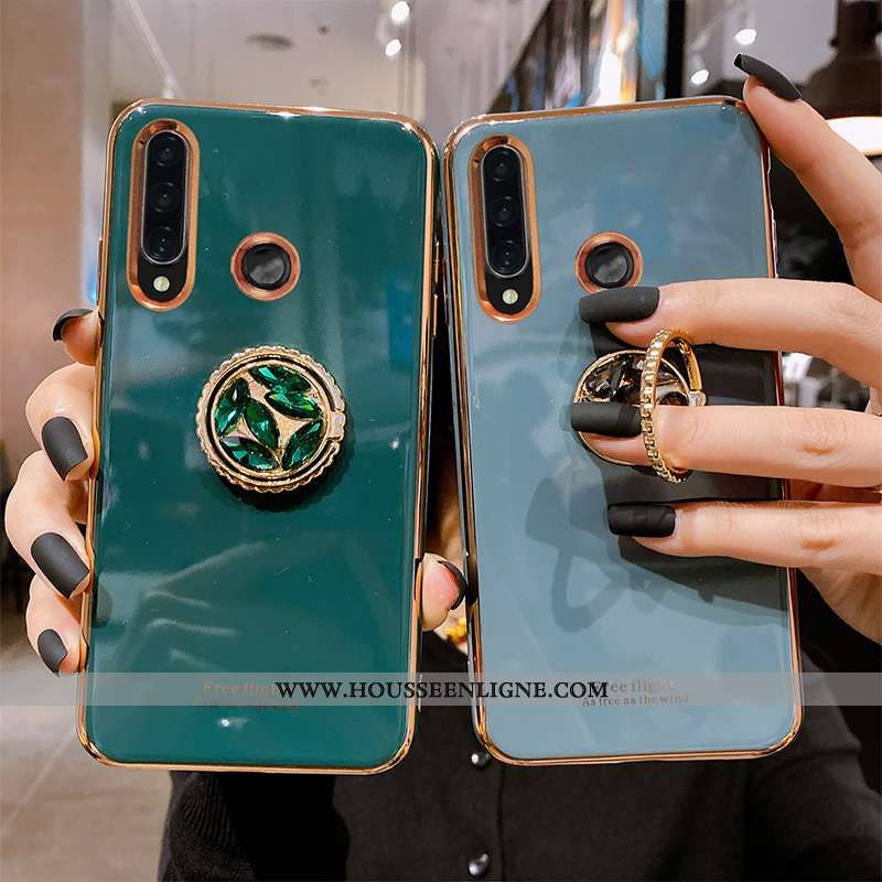 Étui Huawei P Smart 2020 Tendance Fluide Doux Protection Tout Compris Gris Silicone Luxe Verte