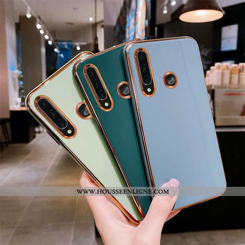 Étui Huawei P Smart 2020 Tendance Fluide Doux Protection Tout Compris Gris Silicone Luxe Verte