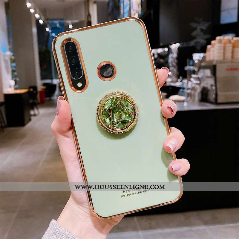 Étui Huawei P Smart 2020 Tendance Fluide Doux Protection Tout Compris Gris Silicone Luxe Verte