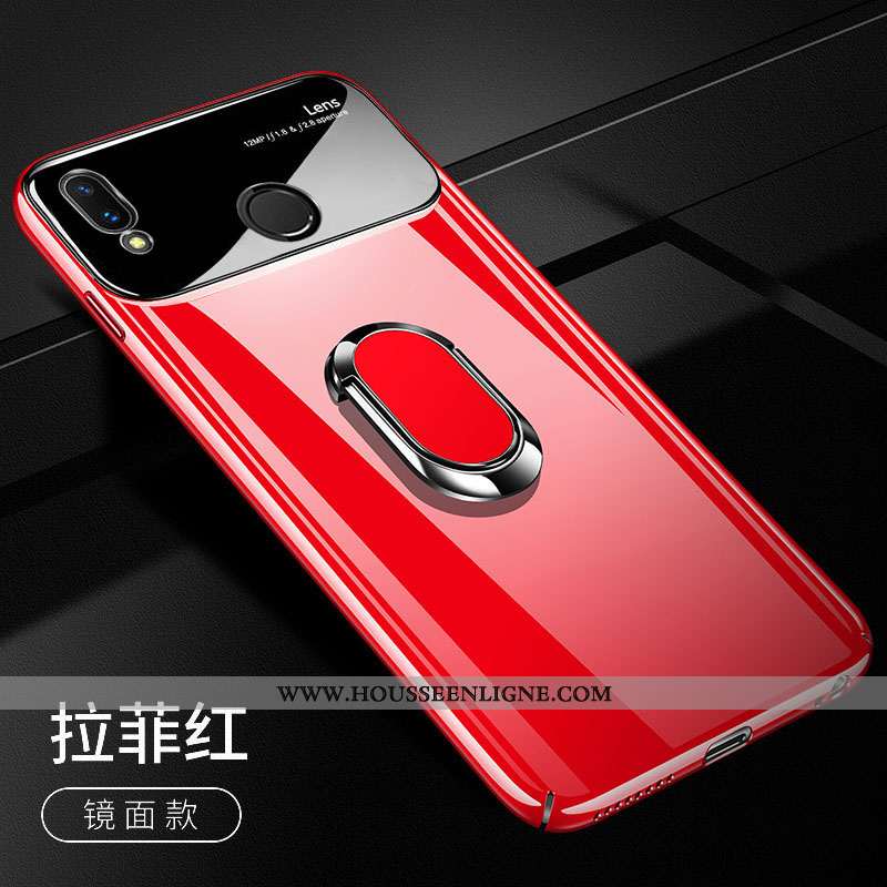 Étui Huawei P Smart+ Ultra Tendance Incassable Protection Difficile Coque Rouge
