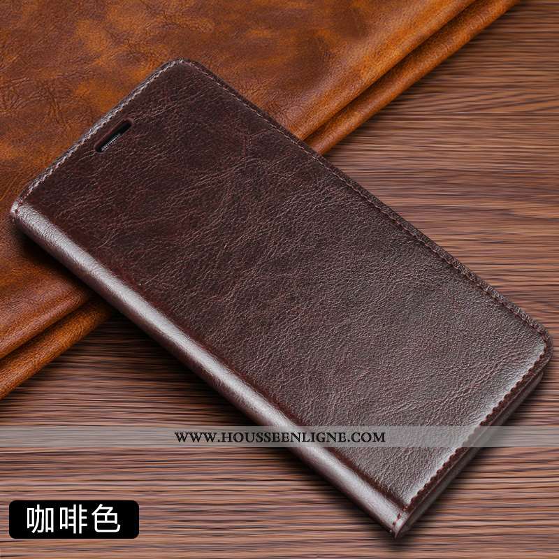 Étui Huawei P Smart Z Cuir Protection Incassable Housse Business Couleur Unie Marron