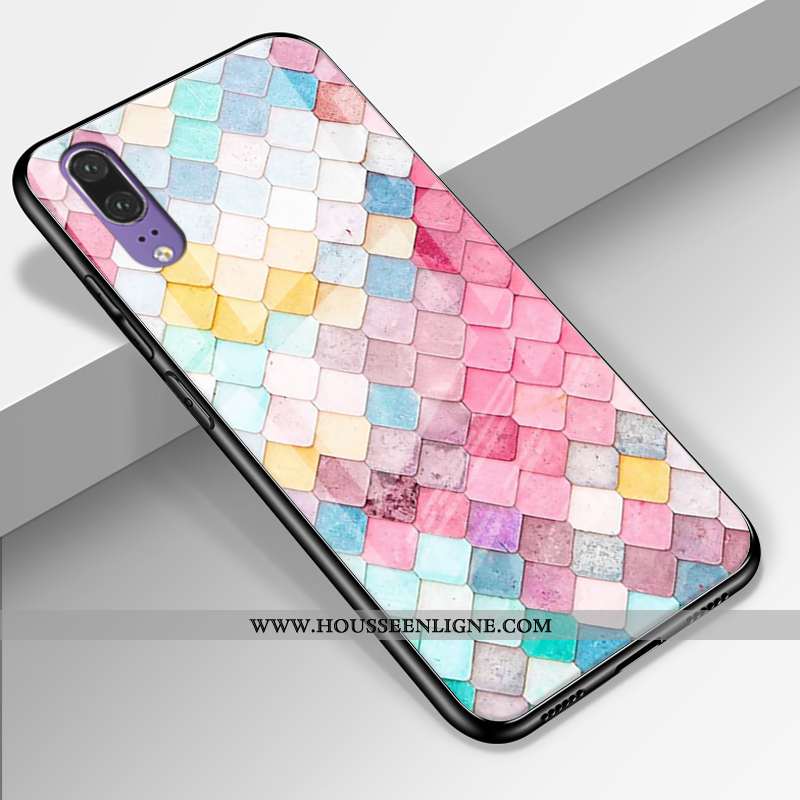 Étui Huawei P20 Dessin Animé Cuir Véritable Protection Incassable Téléphone Portable Mode Coque Colo