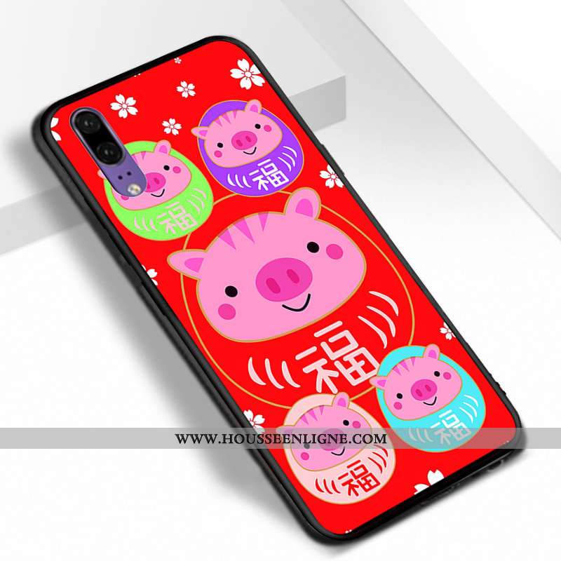 Étui Huawei P20 Délavé En Daim Personnalité Fluide Doux Incassable Tout Compris Téléphone Portable B