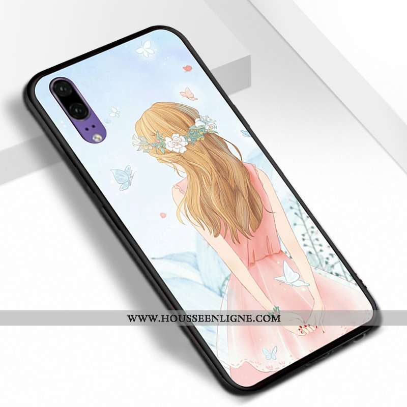 Étui Huawei P20 Délavé En Daim Personnalité Fluide Doux Incassable Tout Compris Téléphone Portable B