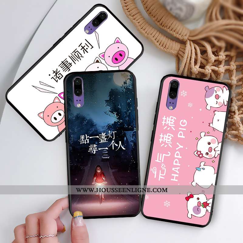 Étui Huawei P20 Délavé En Daim Personnalité Fluide Doux Incassable Tout Compris Téléphone Portable B