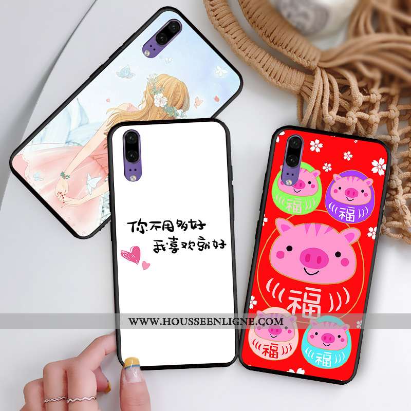 Étui Huawei P20 Délavé En Daim Personnalité Fluide Doux Incassable Tout Compris Téléphone Portable B
