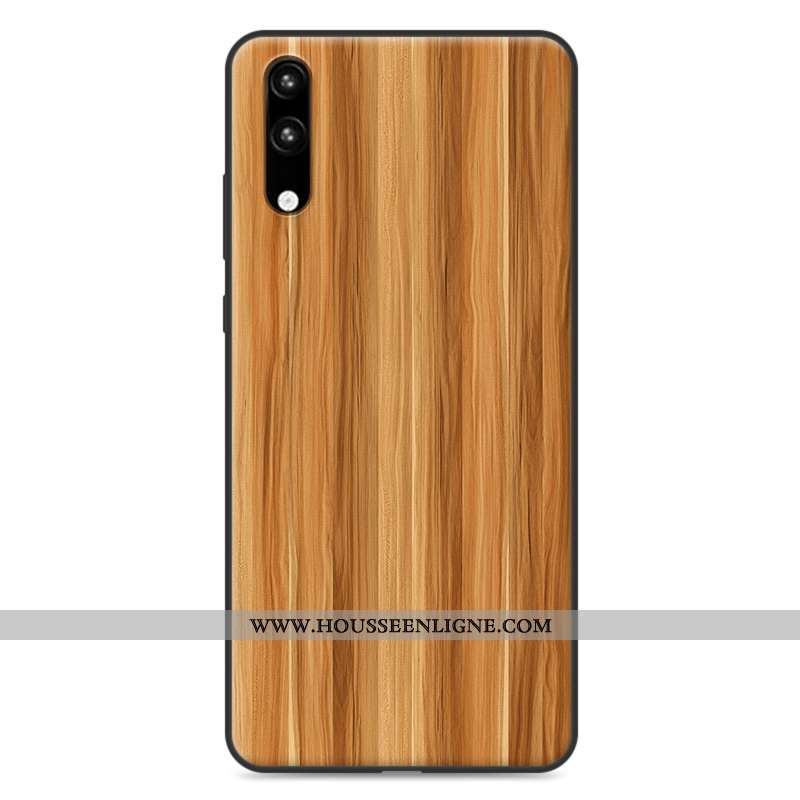 Étui Huawei P20 Délavé En Daim Tendance Protection Tout Compris Coque Incassable Blanche