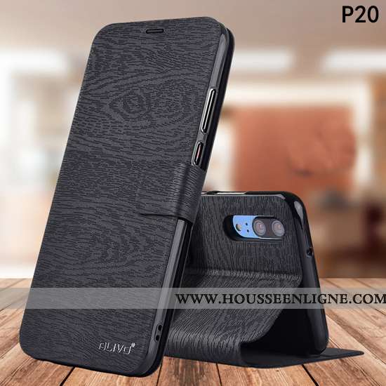 Étui Huawei P20 Fluide Doux Silicone Tout Compris Housse Incassable Protection Bleu Foncé