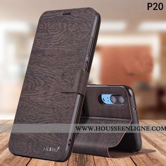 Étui Huawei P20 Fluide Doux Silicone Tout Compris Housse Incassable Protection Bleu Foncé