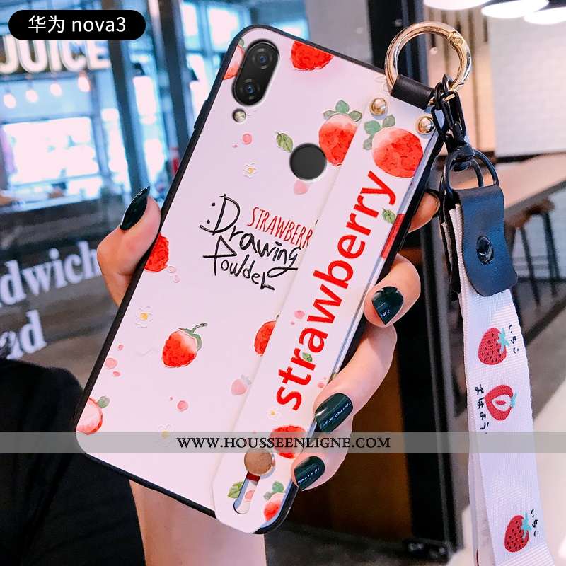 Étui Huawei P20 Lite Créatif Gaufrage Protection Bleu Incassable Silicone