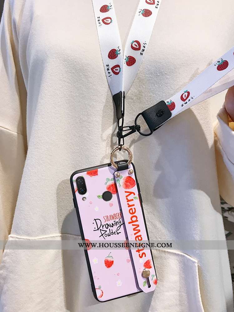 Étui Huawei P20 Lite Créatif Gaufrage Protection Bleu Incassable Silicone