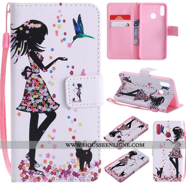 Étui Huawei P20 Lite Protection Cuir Clamshell Téléphone Portable Fluide Doux Silicone Verte