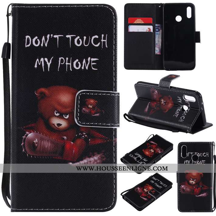 Étui Huawei P20 Lite Protection Cuir Clamshell Téléphone Portable Fluide Doux Silicone Verte