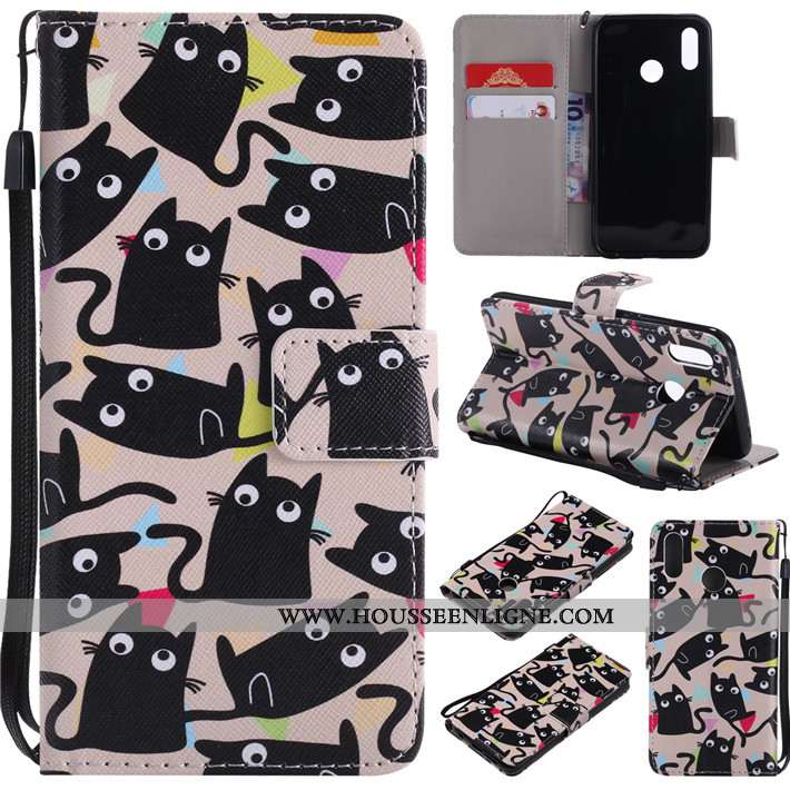 Étui Huawei P20 Lite Protection Cuir Clamshell Téléphone Portable Fluide Doux Silicone Verte