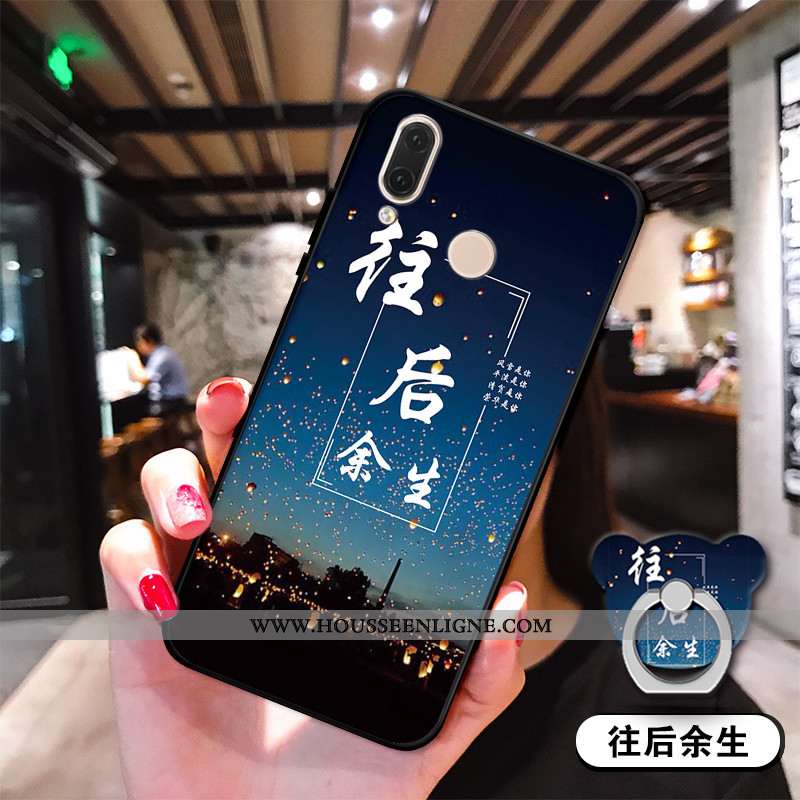 Étui Huawei P20 Lite Silicone Bleu Coque Téléphone Portable Incassable Jeunesse