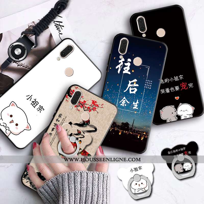 Étui Huawei P20 Lite Silicone Bleu Coque Téléphone Portable Incassable Jeunesse