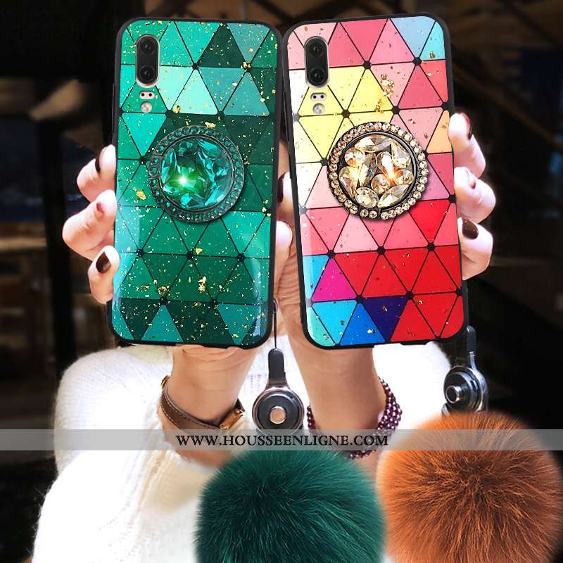 Étui Huawei P20 Personnalité Créatif Nouveau Incassable Tendance Téléphone Portable Verte