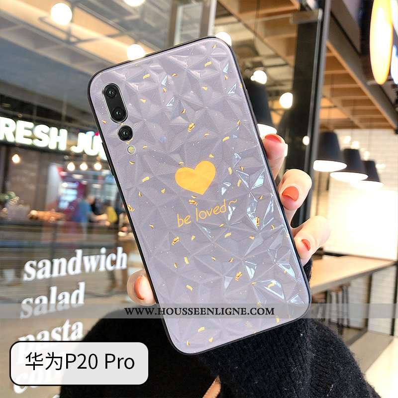 Étui Huawei P20 Pro Charmant Modèle Fleurie Mode Coque Net Rouge Peinture Tout Compris Verte